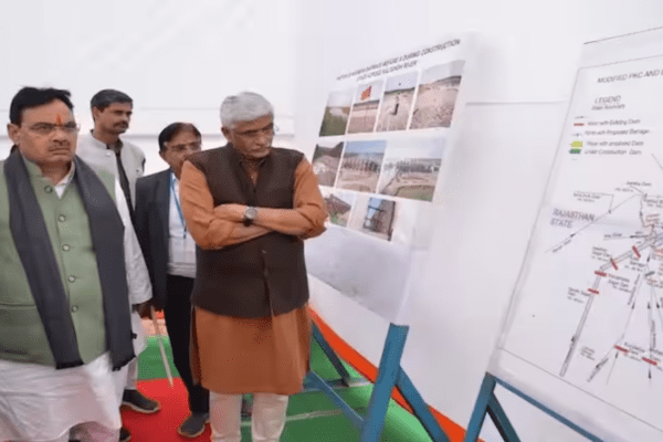 Rajasthan CM inspects dam project, says it will benefit 13 districts.